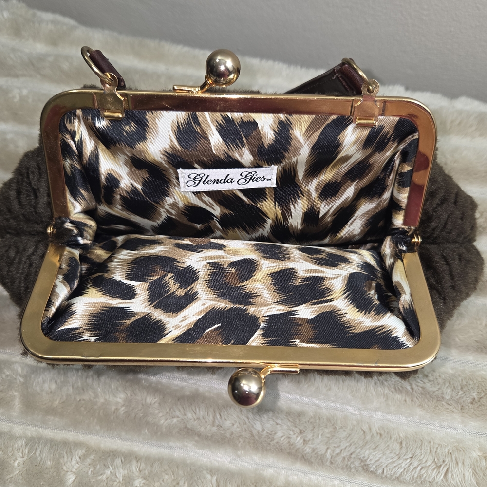 GLENDA GIES Elegant Brown Handbag - Picture 5 of 9